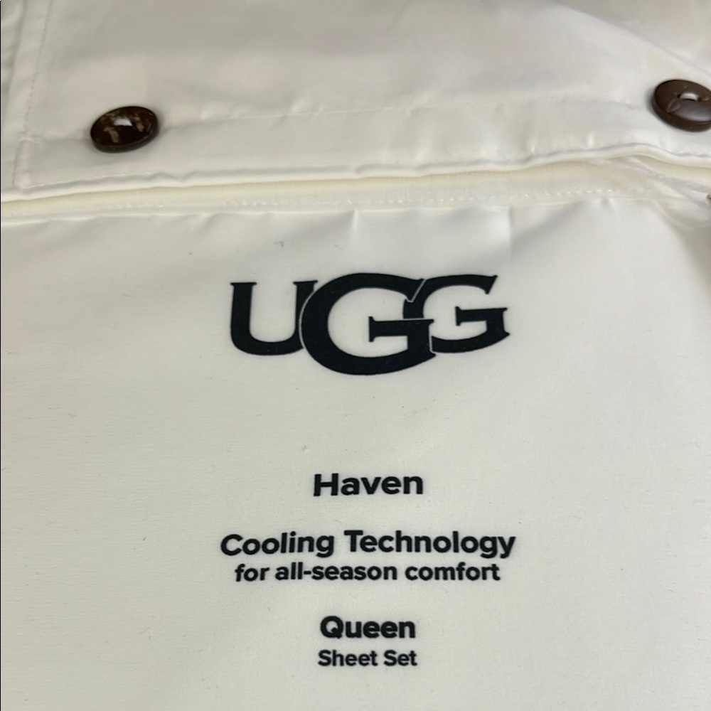 UGG Cream Sheet Set with Cooling Technology